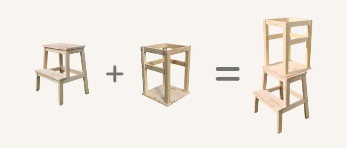 Fabriquer une tour Montessori avec 2 meubles Ikea