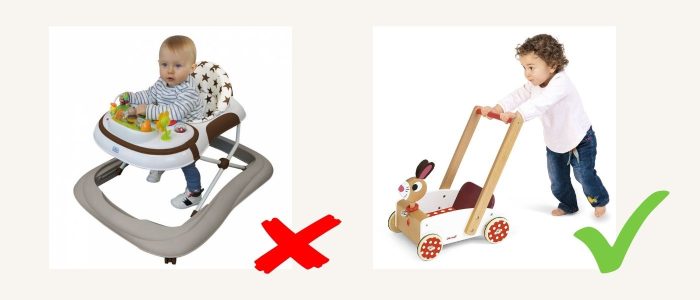 Différence entre le trotteur youplala et le chariot de marche