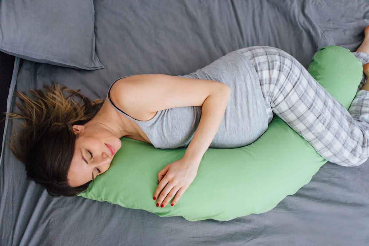 Future mom resting