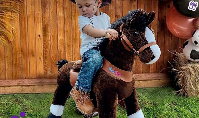 Un enfant sur un Ponycycle