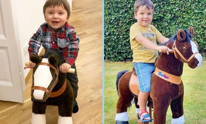 Des enfants jouant avec leurs Ponycycles